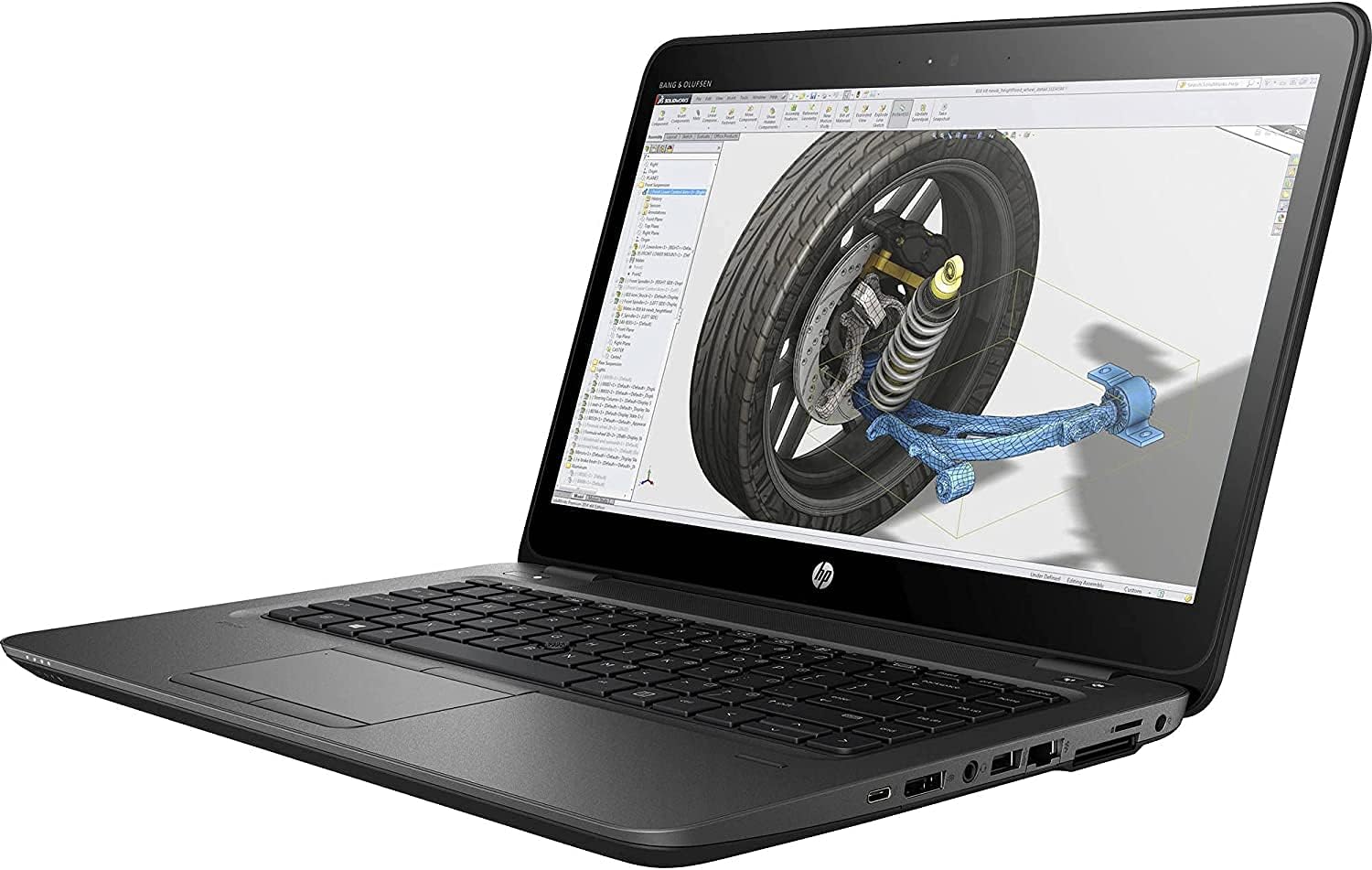 تصویر لپ‌تاپ HP ZBook 15 G3 از نمای جلو