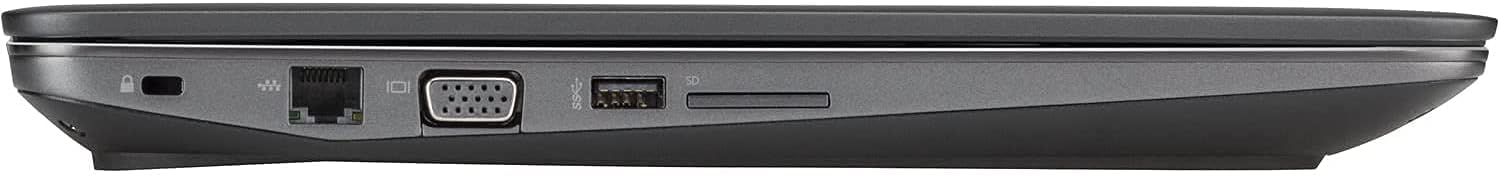 نمای کناری HP ZBook 15 G3 با پورت‌های متنوع-1