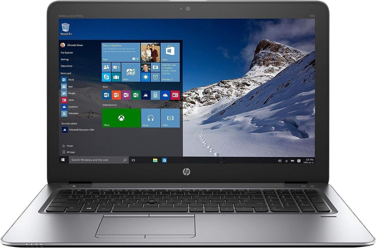 لپ‌تاپ استوک HP مدل 850 G3 با صفحه‌نمایش 15.6 اینچ