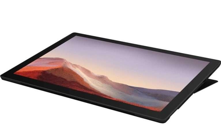 تصویری از مایکروسافت سرفیس پرو 7 در حالت تبلت و لپ‌تاپ