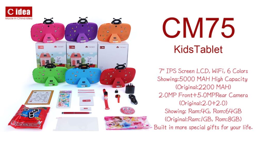 انباکس تبلت سی آیدیا مدل cm75 مقرون به صرفه