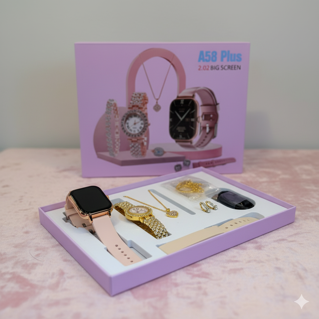 ساعت هوشمند Smart Watch A58 Plus با سنسور سلامت، نمایشگر تمام صفحه و امکانات ورزشی-1