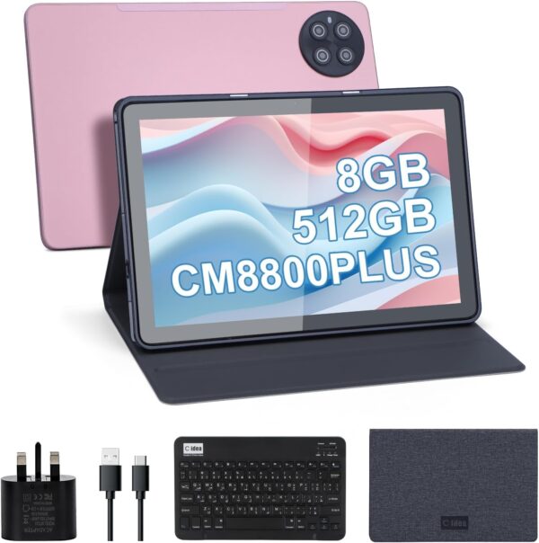 تبلت اندروید 10 اینچ برند C idea مدل CM8800 PLUS صورتی