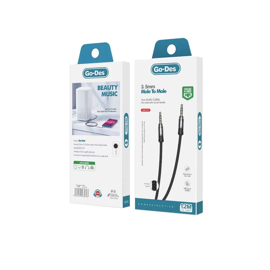 کابل صوتی Go-Des GAC-215 3.5mm به جک 3.5mm استریو