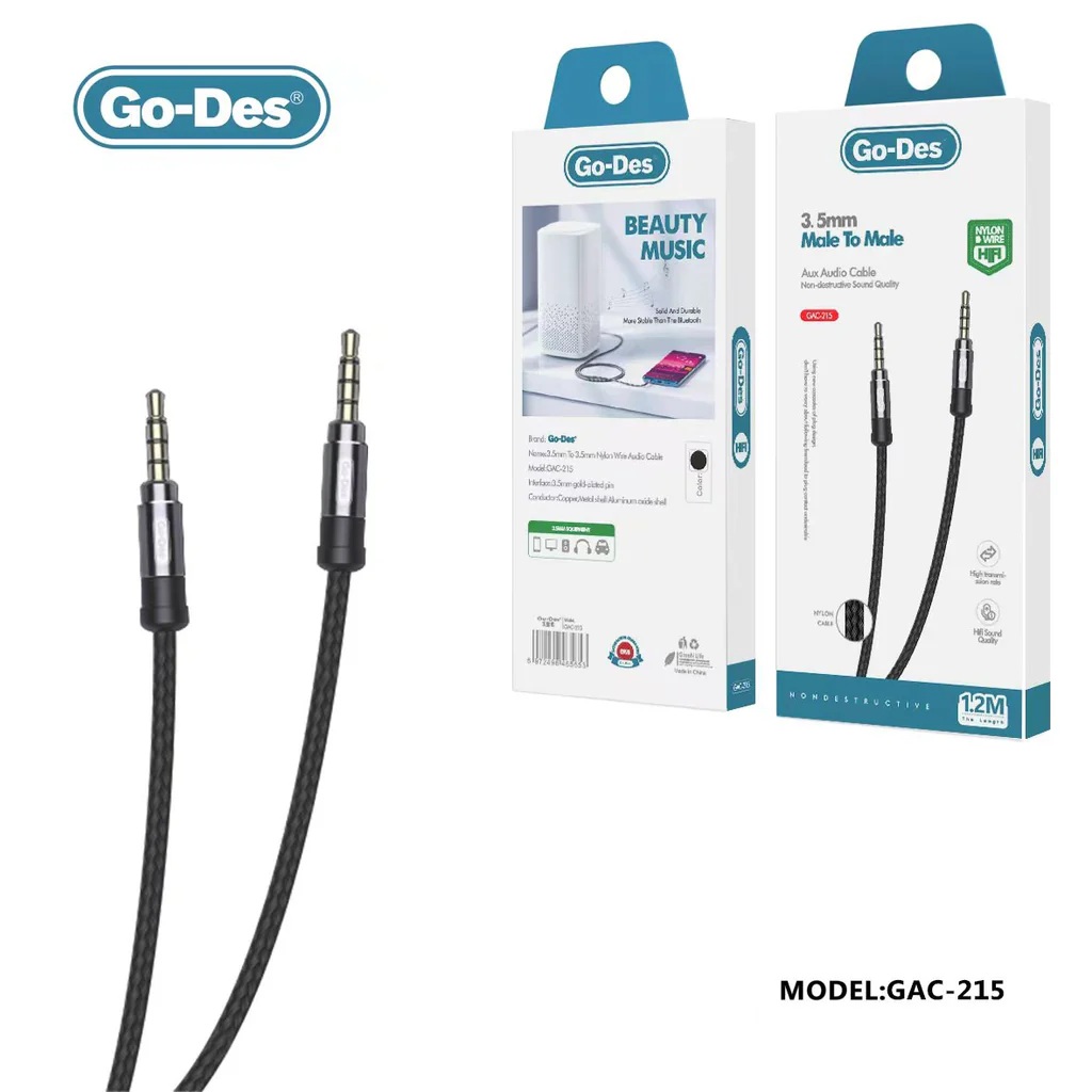 کابل صوتی Go-Des GAC-215 3.5mm به جک 3.5mm استریو