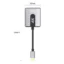 کابل گو-دس مشکی USB-C AV مناسب برای گوشی، لپ‌تاپ و پروژکتور