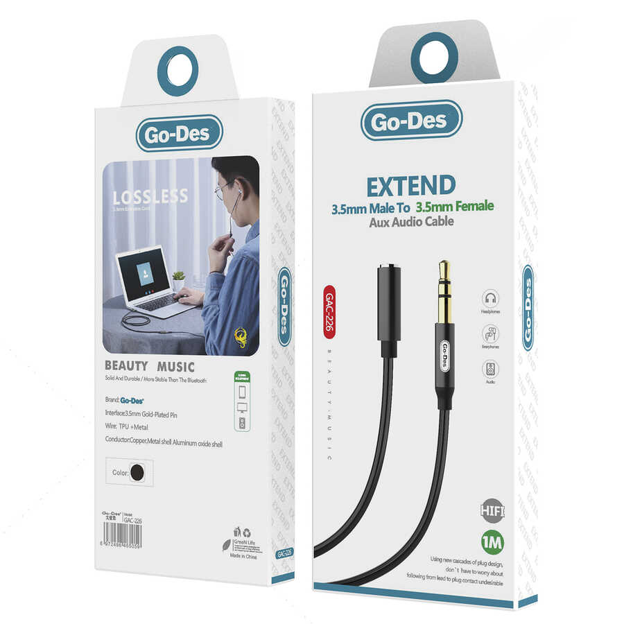 افزایش‌دهنده طول کابل AUX مدل GAC-226 – برند GO-DES