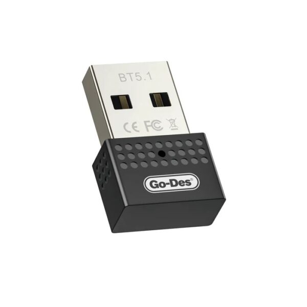 مبدل بلوتوث USB Go-Des GD-BT112 | اتصال بی‌سیم برای هدفون، موس و کیبورد