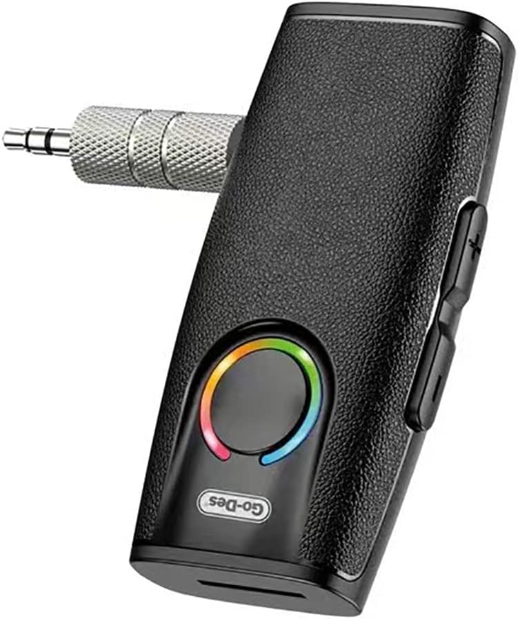 مبدل بلوتوثی حرفه‌ای Go Des GD-BT203 با نور RGB و کلید کنترل تماس