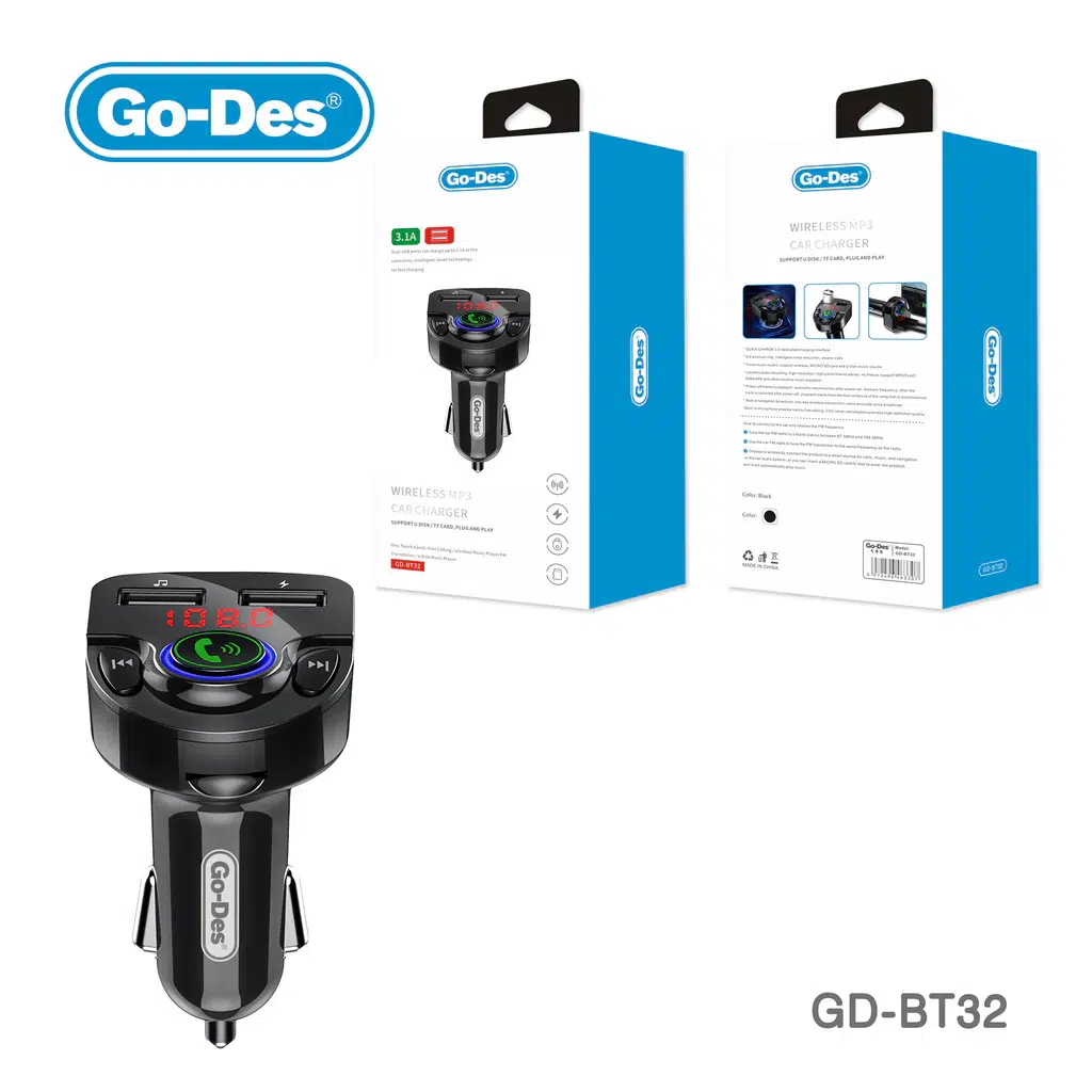 اتصال موبایل به ضبط خودرو از طریق بلوتوث Go-Des GD-BT32