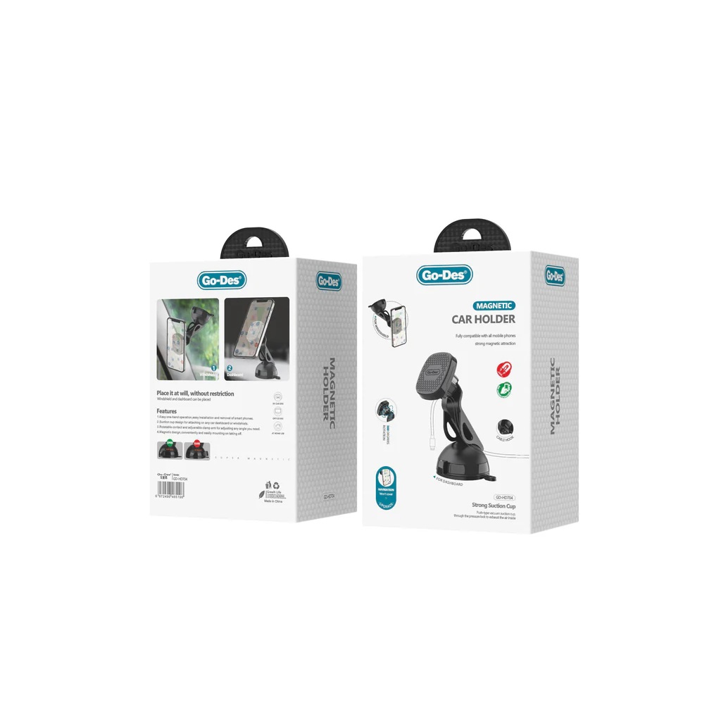 نصب پایه نگهدارنده Go-Des GD-HD704 روی داشبورد خودرو