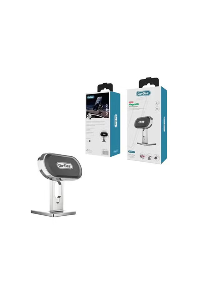 گوشی نصب‌شده روی پایه GD-HD717 در زاویه دید مستقیم راننده