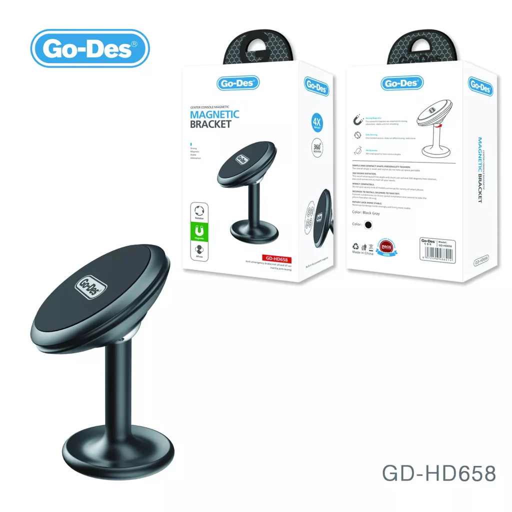 پایه گوشی داشبوردی Go-Des با قفل مغناطیسی قوی