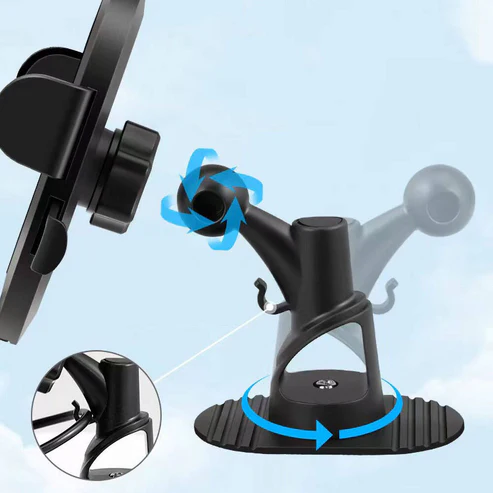 پایه نگهدارنده گوشی خودرو Go-Des مدل GD-HD642 با چرخش ۳۶۰ درجه