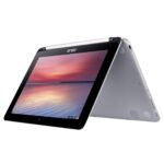 لپ‌تاپ استوک Asus C100P مدل Chromebook از زاویه روبرو