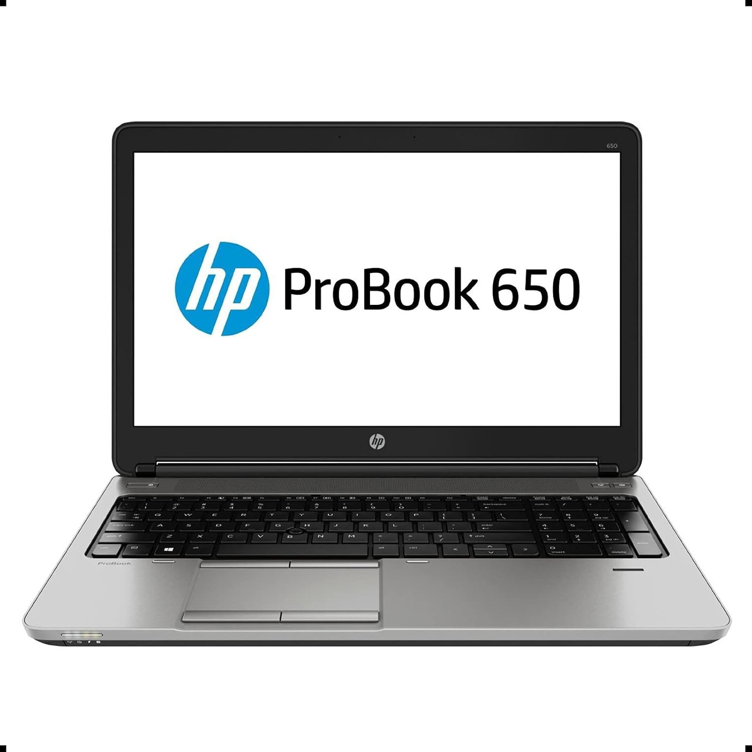 نمای باز لپ‌تاپ HP ProBook 650 G1 هنگام روشن بودن