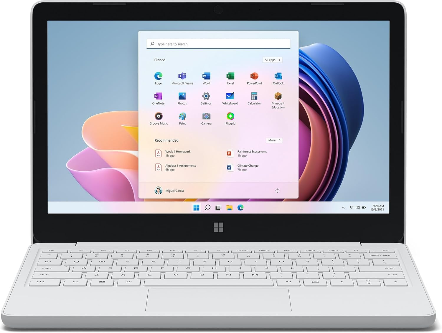 نمای جلویی لپ‌تاپ Microsoft Surface Laptop SE