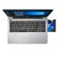 لپ‌تاپ ASUS K556U در کنار لوازم جانبی