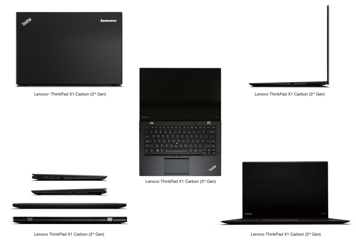 لپ تاپ سبک و باریک Lenovo X1 Carbon نسل 5
