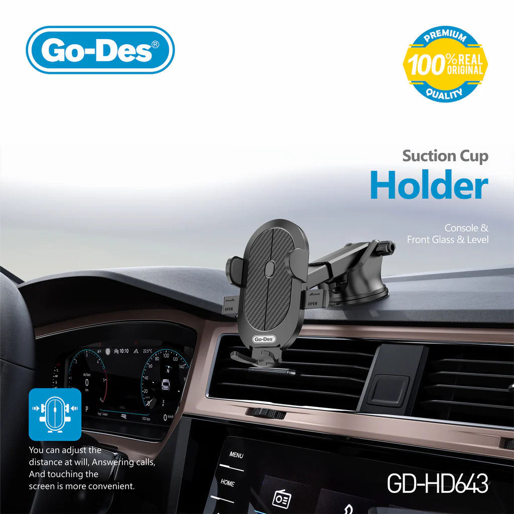 پایه نگهدارنده گوشی Go-Des GD-HD643 روی داشبورد