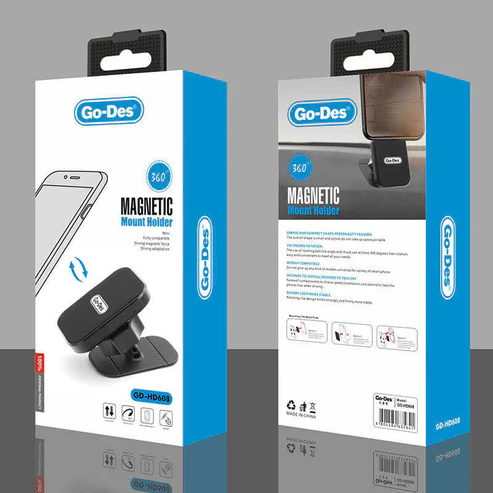 Go Des GD-HD608 Magnetic Car Holder Black