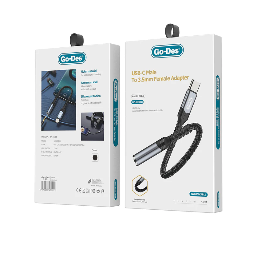 آداپتور Type-C به AUX مدل GD-UC068