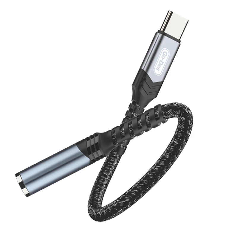 مبدل Go Des GD-UC068 تایپ‌سی به 3.5mm