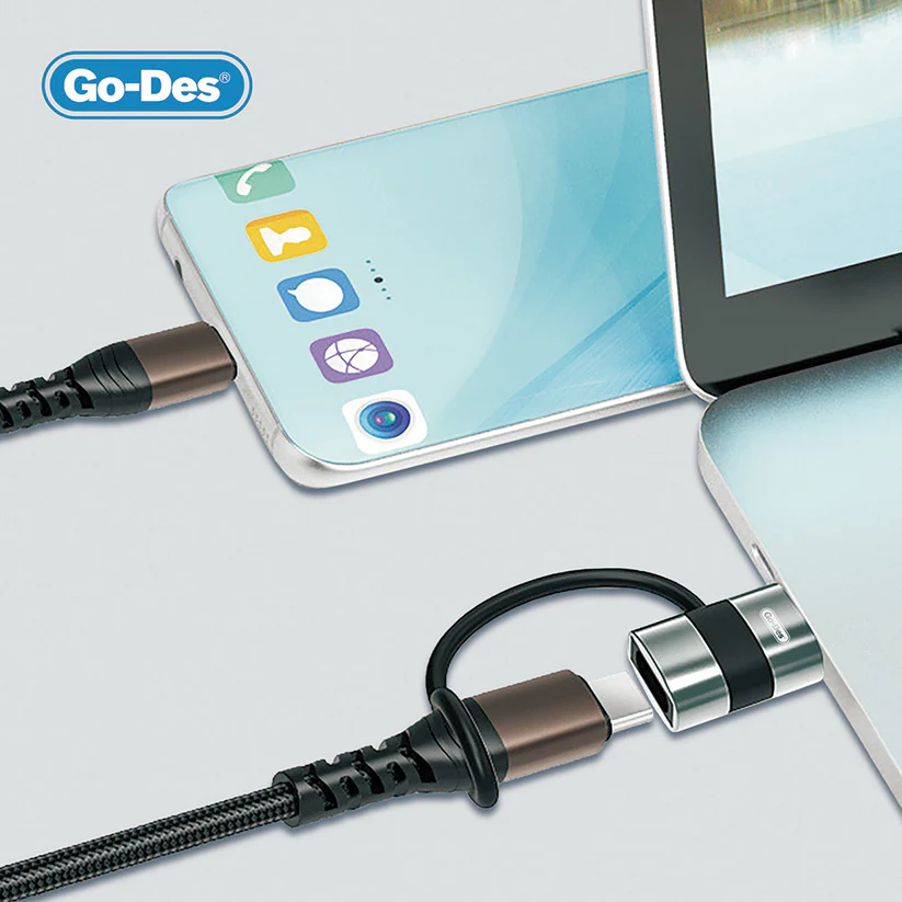 کابل مبدل USB به تایپ‌سی Go Des CT069