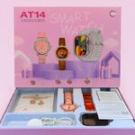 ست ساعت AT14 شامل اسمارت واچ، ساعت مردانه، ساعت زنانه و زیورآلات