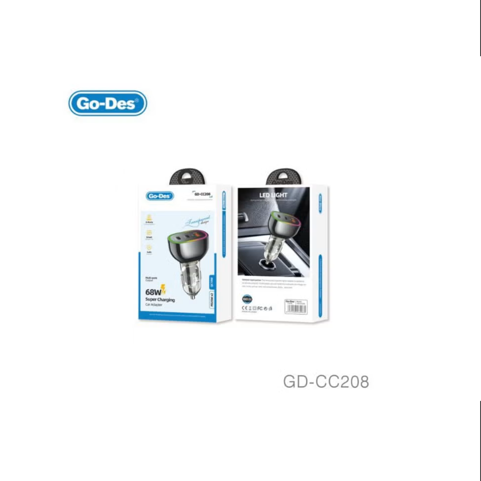 Go-Des GD-CC208 Super Charging Car Adapter