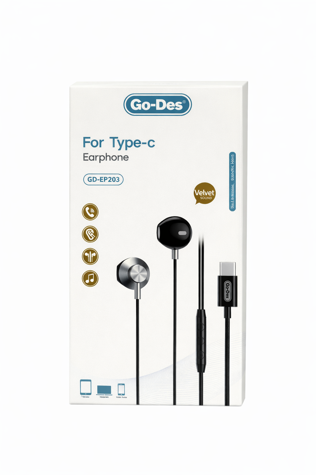 Go-Des GD-EP203 Metal Wired Earphone