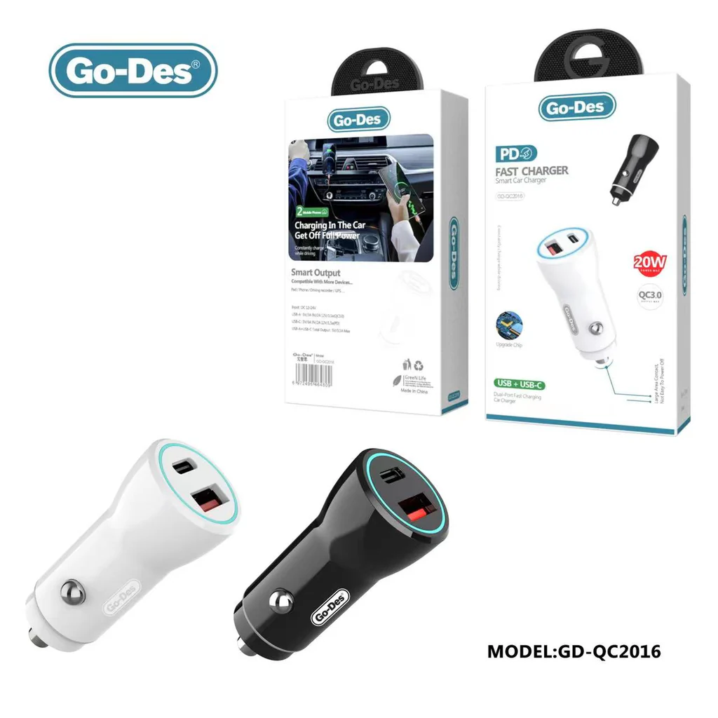 Go-Des GD-QC2017 Fast Car Charger