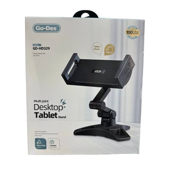 استند رومیزی Go-Des GD-HD329 با طراحی چند مفصلی، قابلیت تنظیم ارتفاع و زاویه