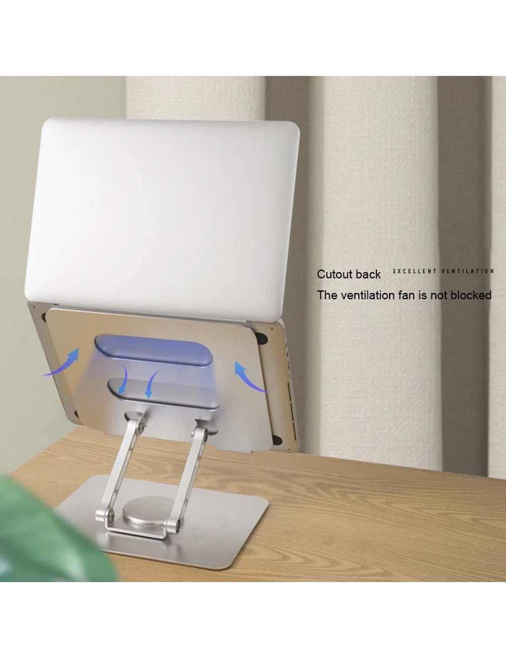 استند لپ تاپ Go-Des GD-HD298 با بدنه فلزی، قابلیت چرخش، تنظیم ارتفاع و زاویه، طراحی ارگونومیک و مناسب انواع لپ تاپ و نوت بوک.