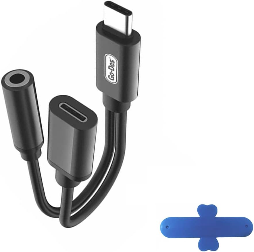 تبدیل USB-C به جک 3.5 میلی‌متری و شارژ همزمان