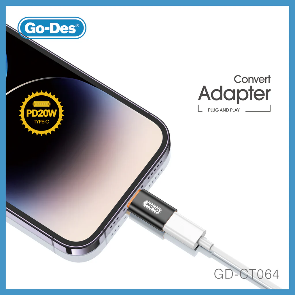 خرید مبدل Type-C به Lightning گو-دس GD-CT064