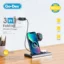 شارژر بی‌سیم Go-Des GD-WL386S با قابلیت شارژ همزمان گوشی، ساعت هوشمند و هندزفری، طراحی تاشو، توان 15 وات و سیستم محافظت هوشمند.
