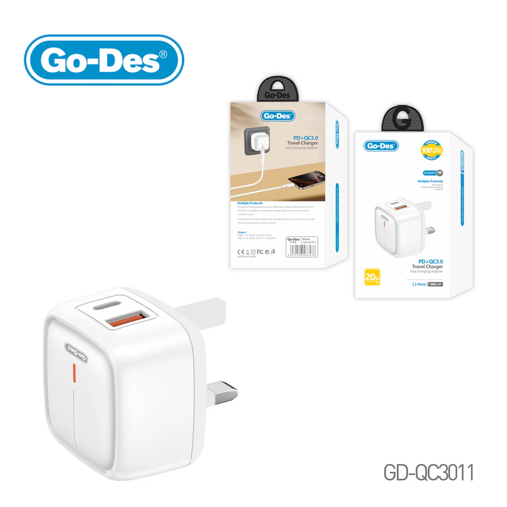 شارژر فست شارژ Go-Des برای سامسونگ و شیائومی