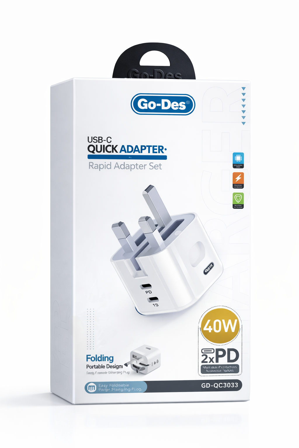 شارژر فست شارژ Go Des مدل GD-QC3033