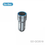 شارژر فندکی Go-Des GD-QC2019 دو پورت Type-C
