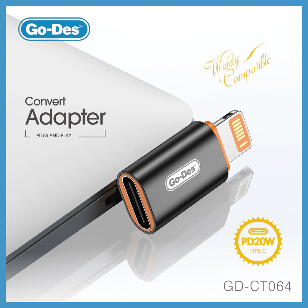 مبدل Go-Des GD-CT064 امکان استفاده از کابل‌های Type-C
