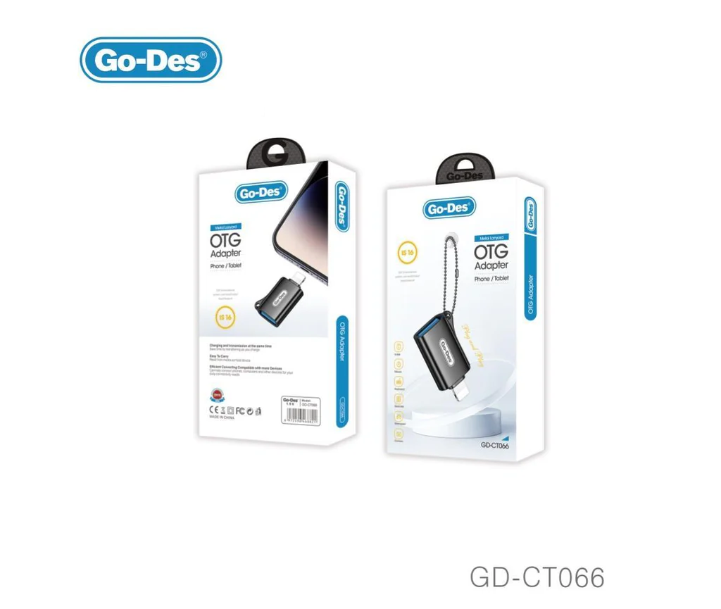 مبدل Go-Des GD-CT066 امکان اتصال فلش مموری