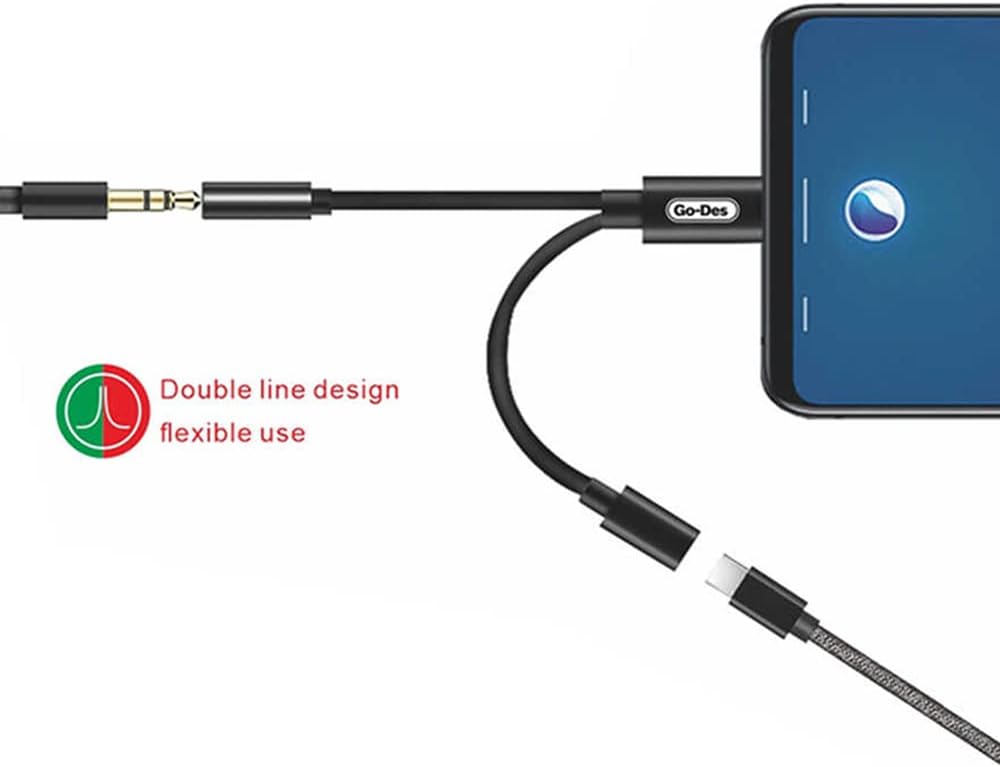 مبدل Type-C به AUX و شارژ Go-Des GD-UC033