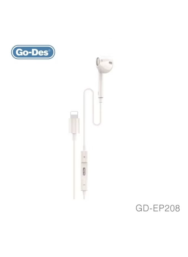 هدست تک گوش Go-Des GD-EP208 با میکروفون داخلی