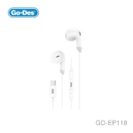 هدفون USB-C Go-Des GD-EP118 با میکروفون و حذف نویز