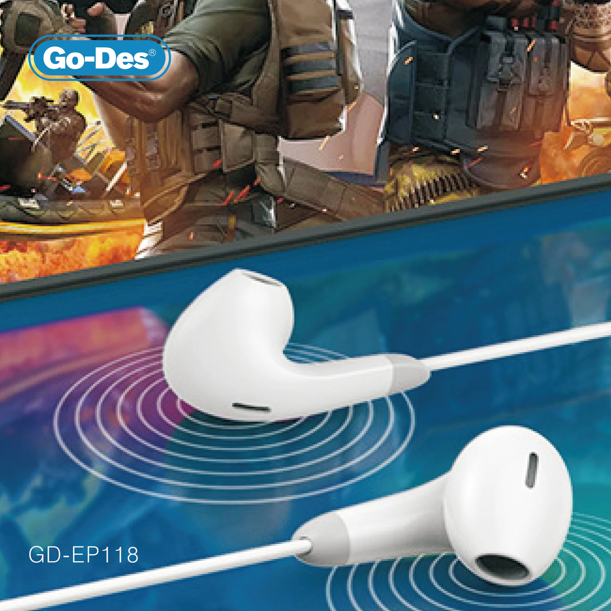 هندزفری Type-C Go-Des مدل GD-EP118