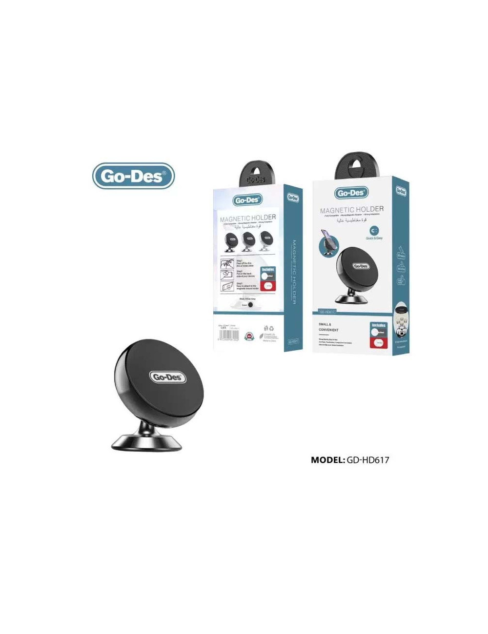 پایه نگهدارنده گوشی خودرو Go-Des مدل GD-HD617