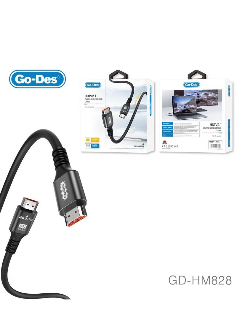 کابل HDMI 2 متری مناسب گیمینگ و سینمای خانگی