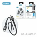 کابل شارژ سریع Go-Des GD-UC509TC-IP Type-C به Lightning با فناوری PD 20W