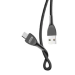 کابل شارژ و انتقال اطلاعات Go-Des GD-UC510 با رابط USB به Micro USB، پشتیبانی از شارژ سریع 2.4 آمپر، ولتاژ 9.5 ولت، روکش نایلونی ضد گره، انتقال اطلاعات پایدار و طول 1 متر، مناسب انواع دستگاه‌های مجهز به Micro USB.